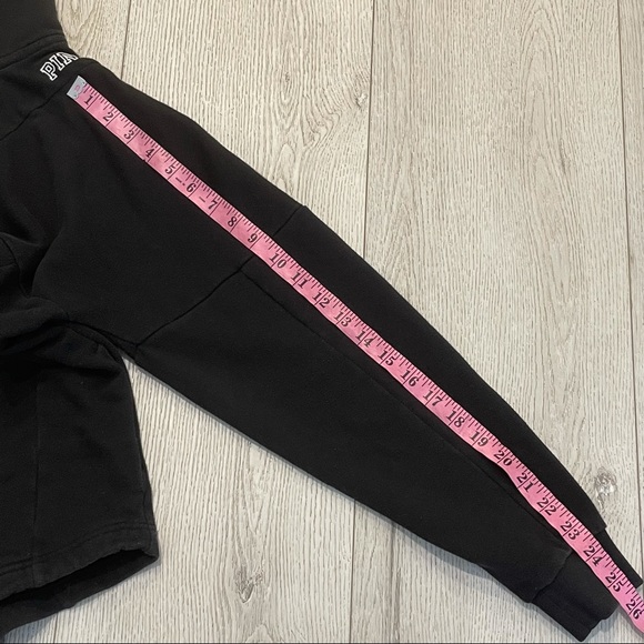 PINK VICTORIA’S SECRET 1/4 Zip Black Sweatshirt - Picture 5 of 8